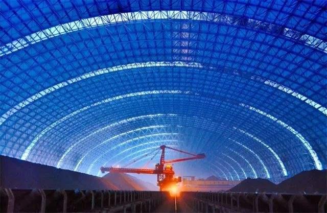 永安亿优钢构工程师为您解析原料场封闭技术的特点和类型